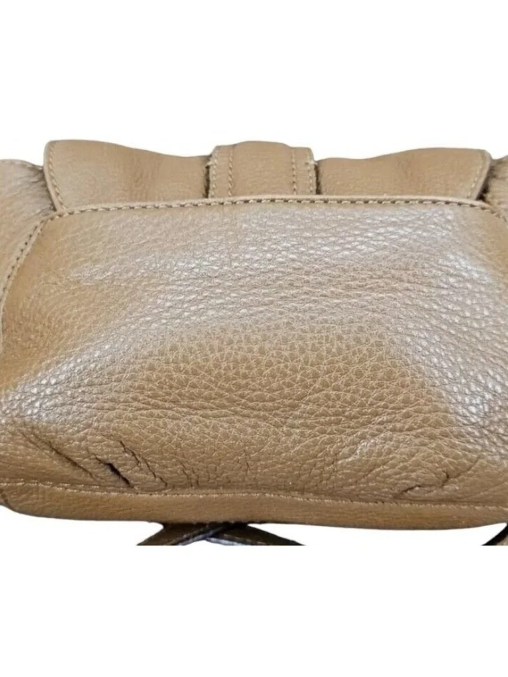 Michael Kors Charlton Pebbled Leather Adjustable Crossbody in Camel Brown